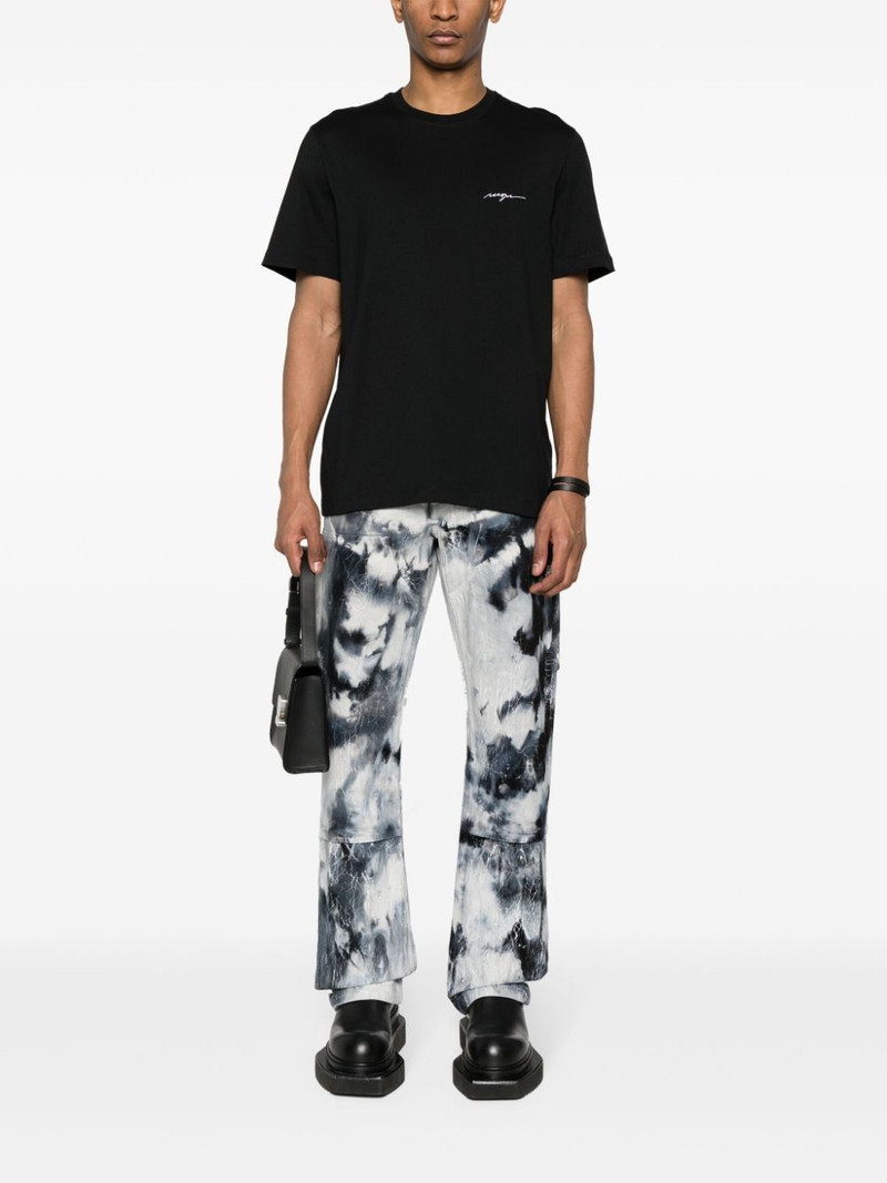 MSGM embroidered-logo cotton T-shirt outlook