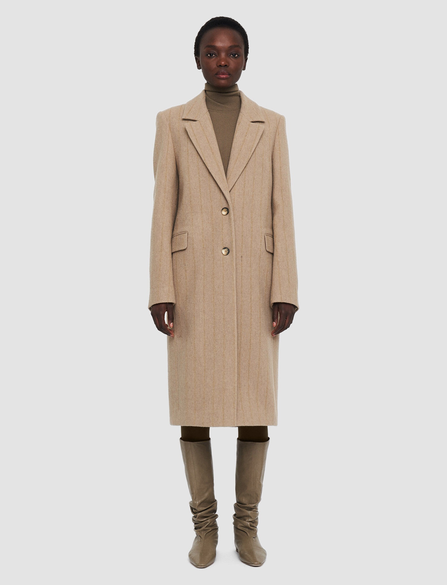 Shadow Pinstripe Chalet Coat - 3