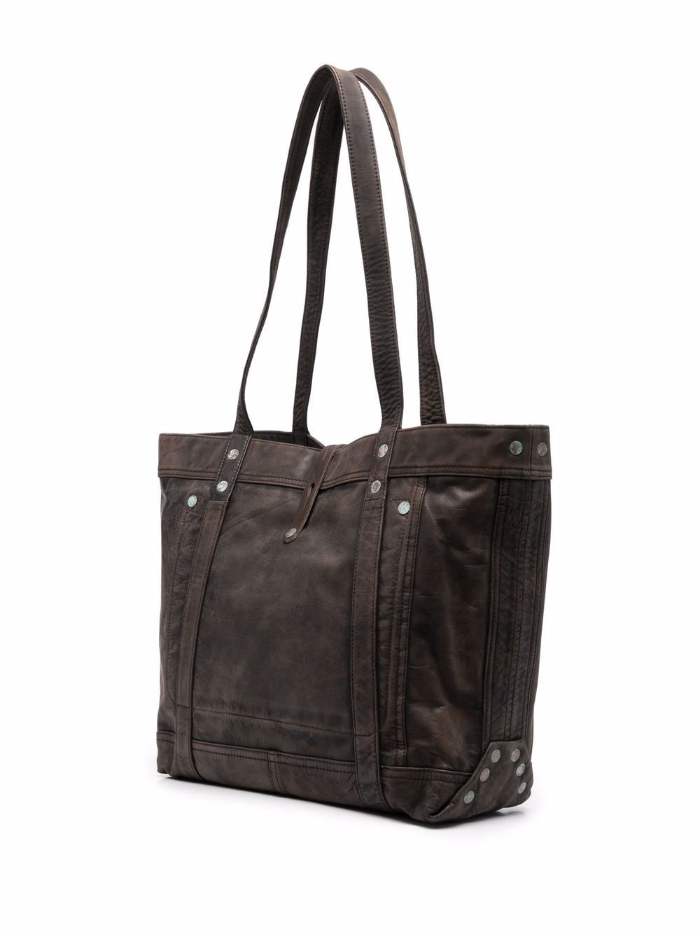 leather tote bag - 3