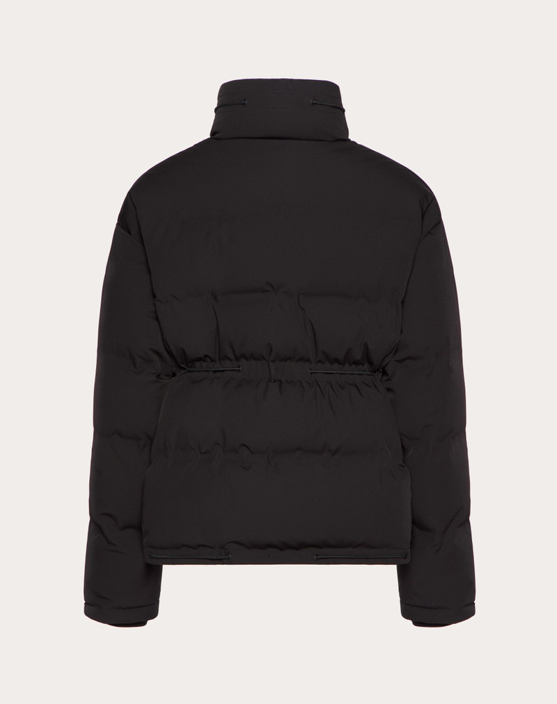 Valentino MATTE NYLON DOWN JACKET WITH HOOD AND VLOGO SIGNATURE PATCH outlook
