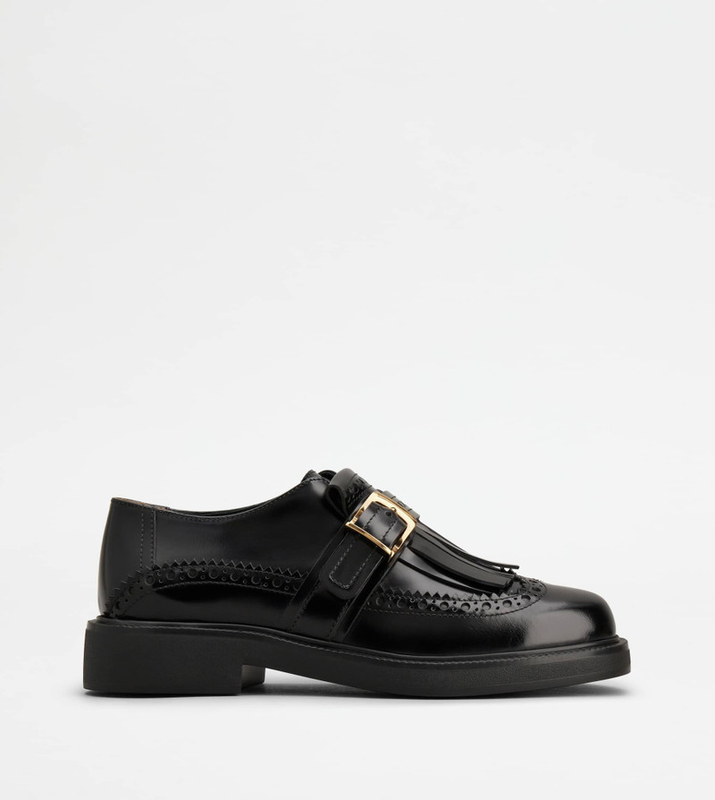 MONKSTRAPS IN LEATHER - BLACK - 1