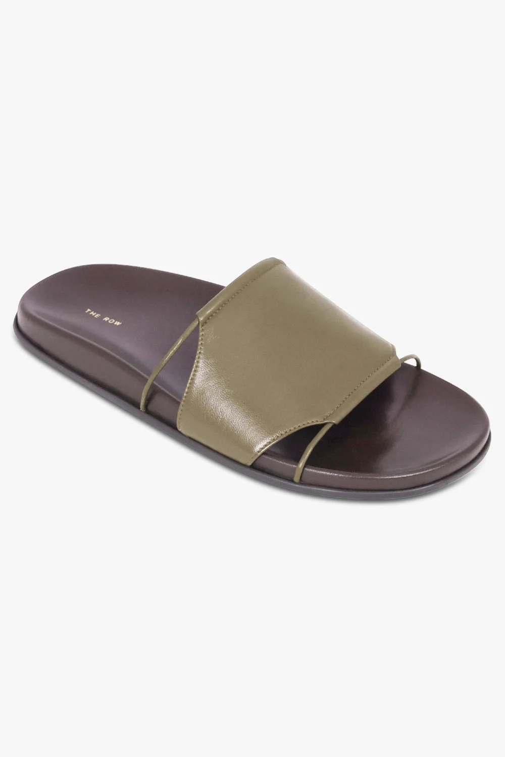 VIVIENNE FLAT SLIDE | DARK BASIL - 1