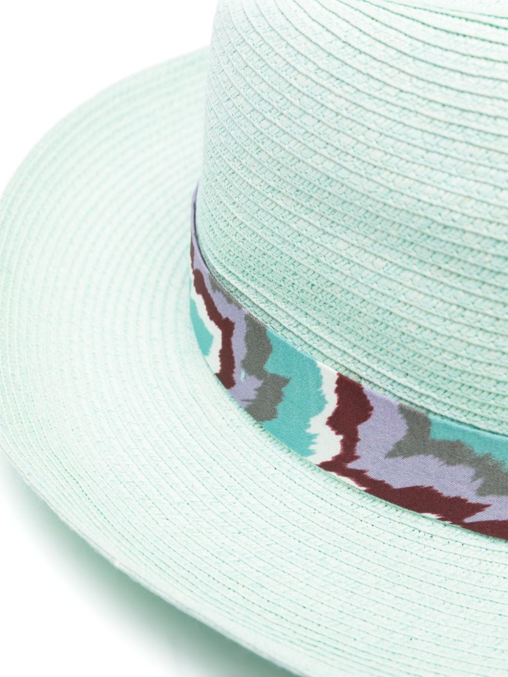 ribbon-detailed raffia sun hat - 2
