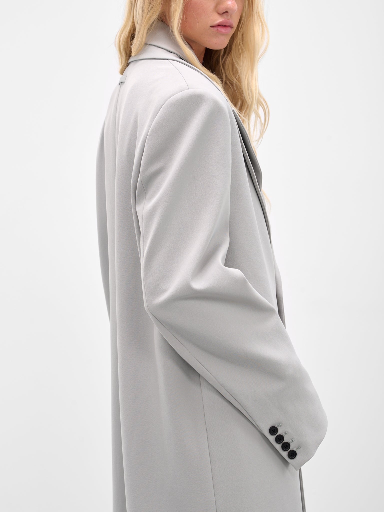 Grey Double Layer Coat - 4