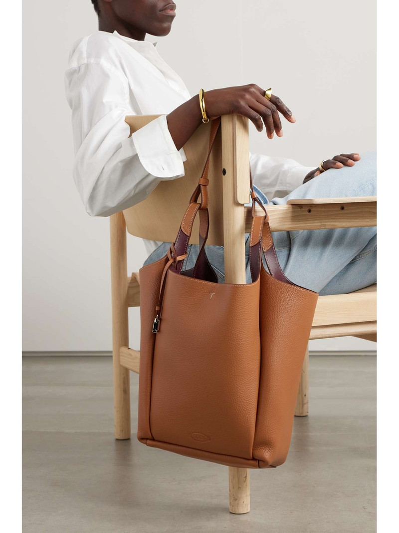 Tod's Api textured-leather tote bag outlook