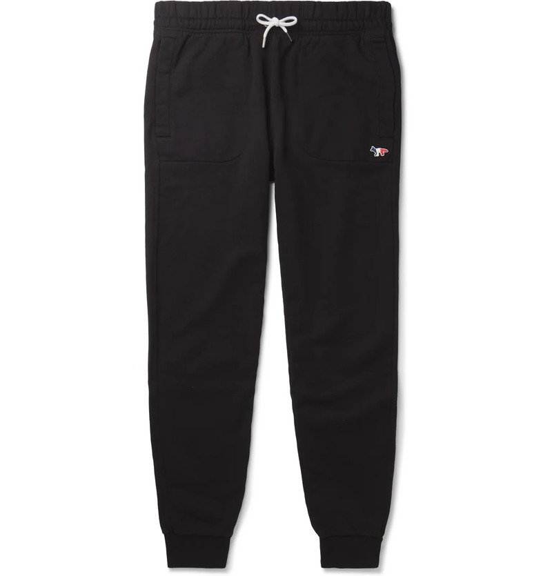 Tapered Logo-Appliquéd Loopback Cotton-Jersey Sweatpants 6
