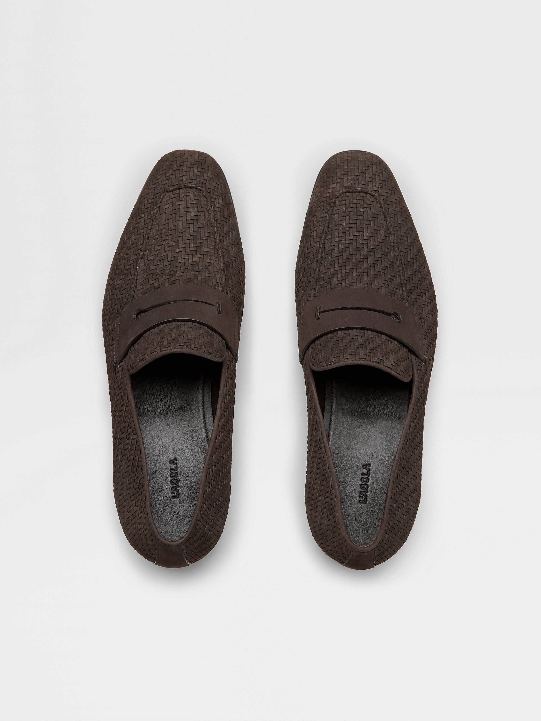 DARK BROWN PELLETESSUTA™ NUBUCK L'ASOLA LOAFERS - 5