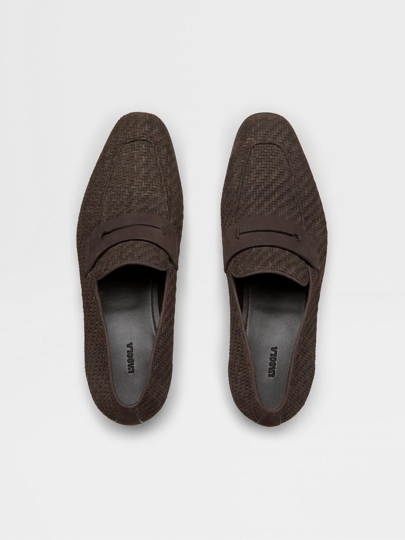 DARK BROWN PELLETESSUTA™ NUBUCK L'ASOLA LOAFERS 5