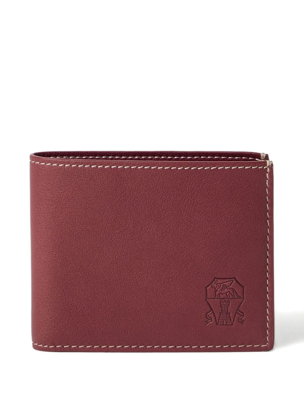 calfskin debossed-logo wallet - 4