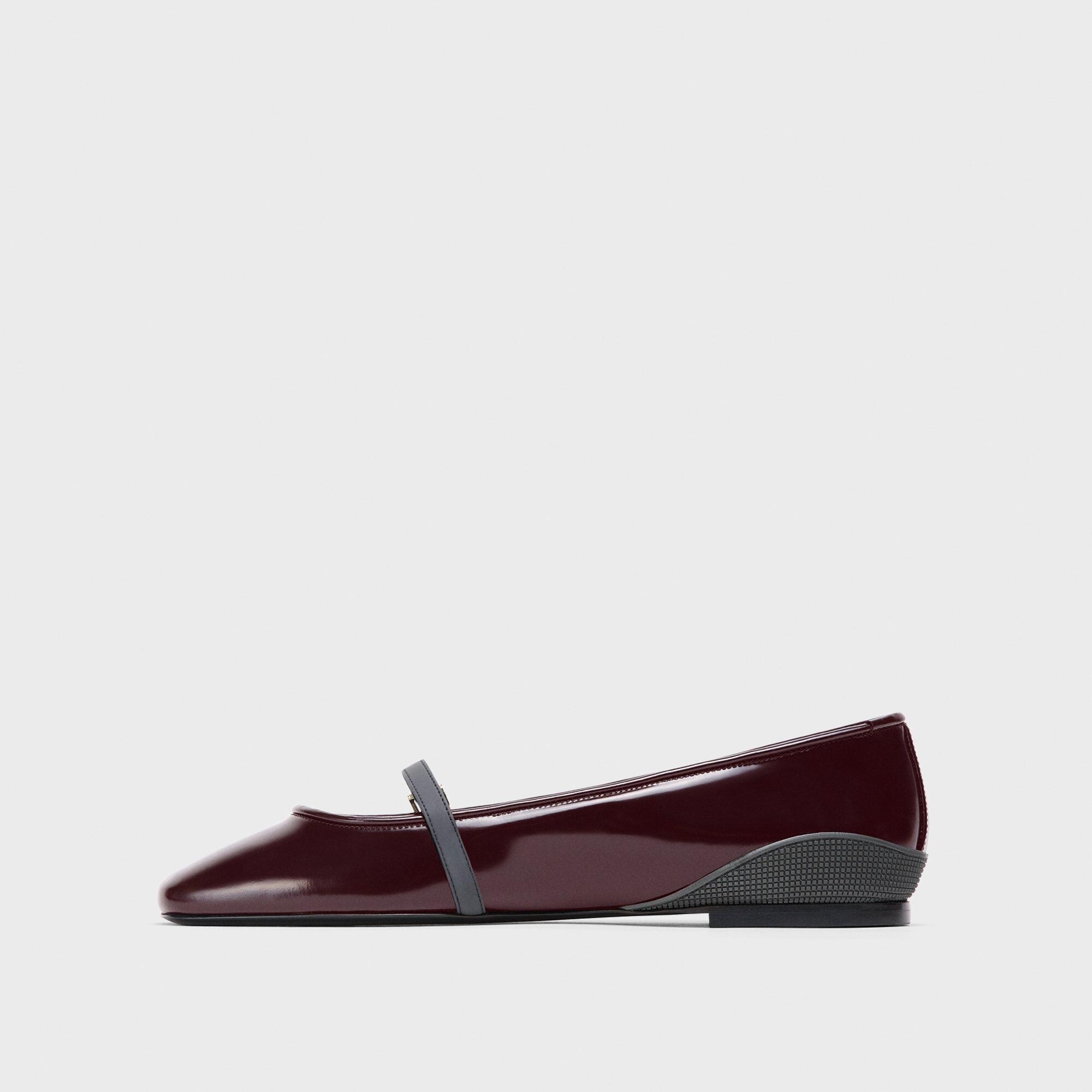 Leather Ballerina Flat - 3