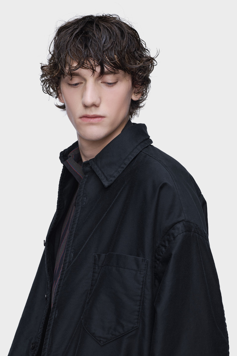 Padded cotton satin shirt 5