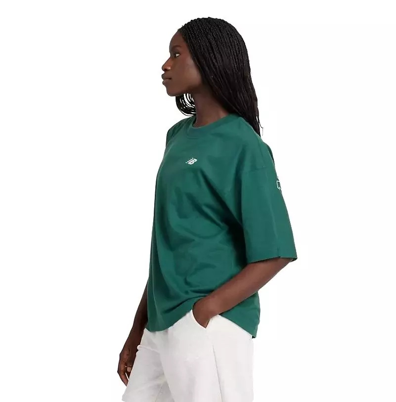 Women's Graphic Oversize Jersey Tee - Green - 3