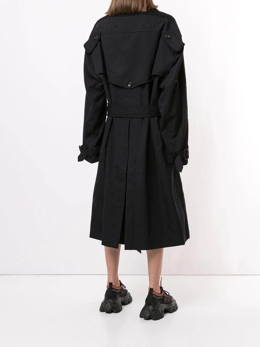 reconstructed trench-back coat - 4