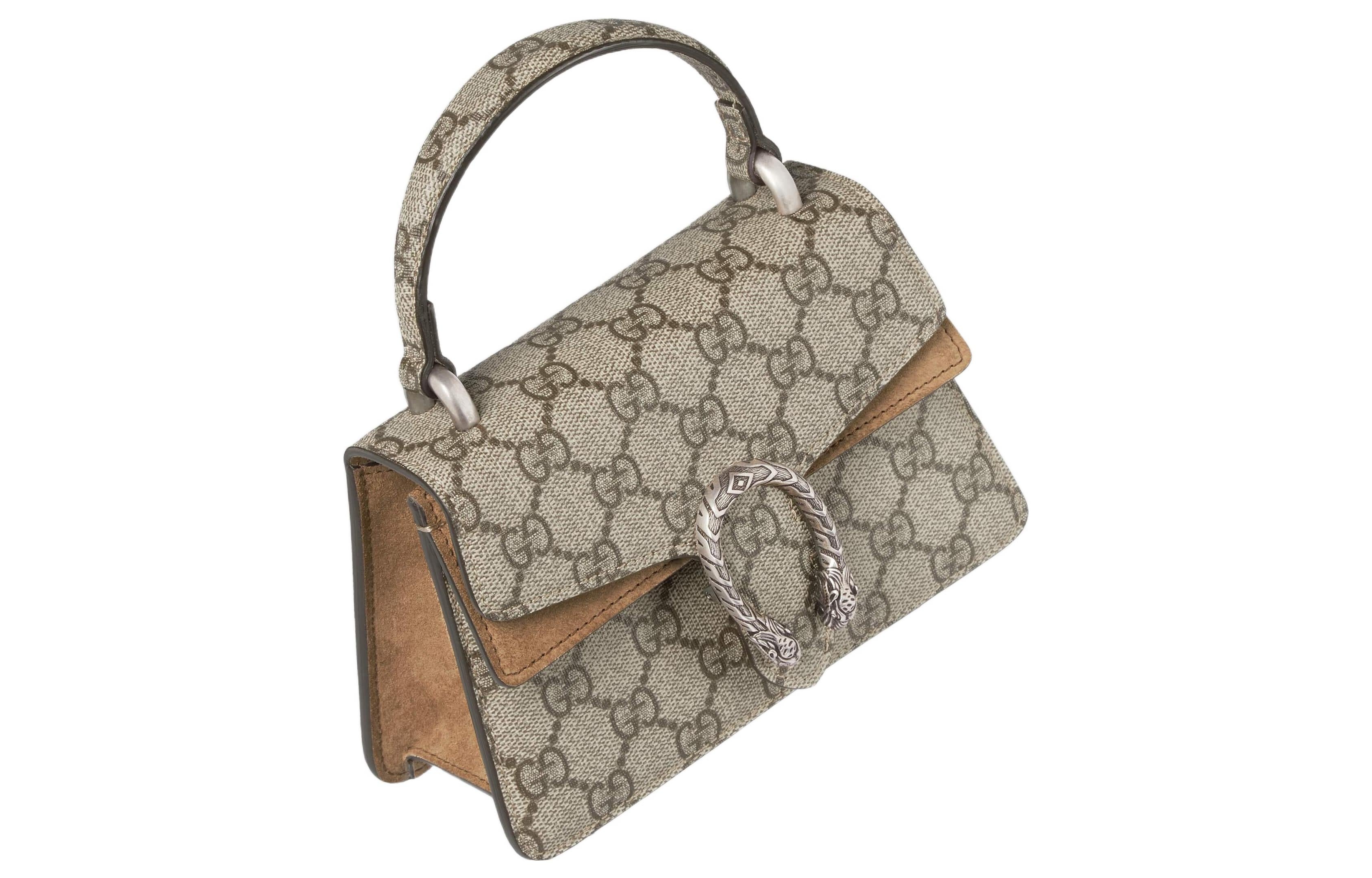(WMNS) Gucci Dionysus Mini Top Handle Bag 'Beige Ebony' 752029-KHNRN-8642 - 4