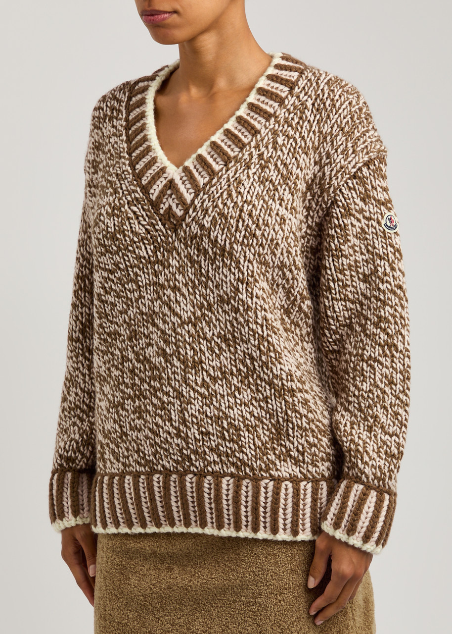 Ribbed wool-blend jumper - 2