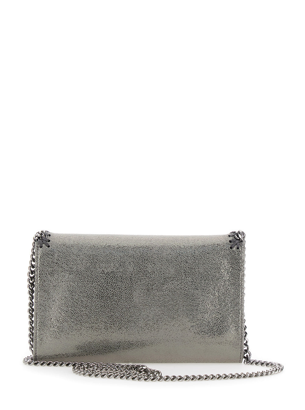 Stella Mccartney Women 'Falabella' Metallic Crossbody Bag With Chain-Link Shoulder Strap And Metalli - 4