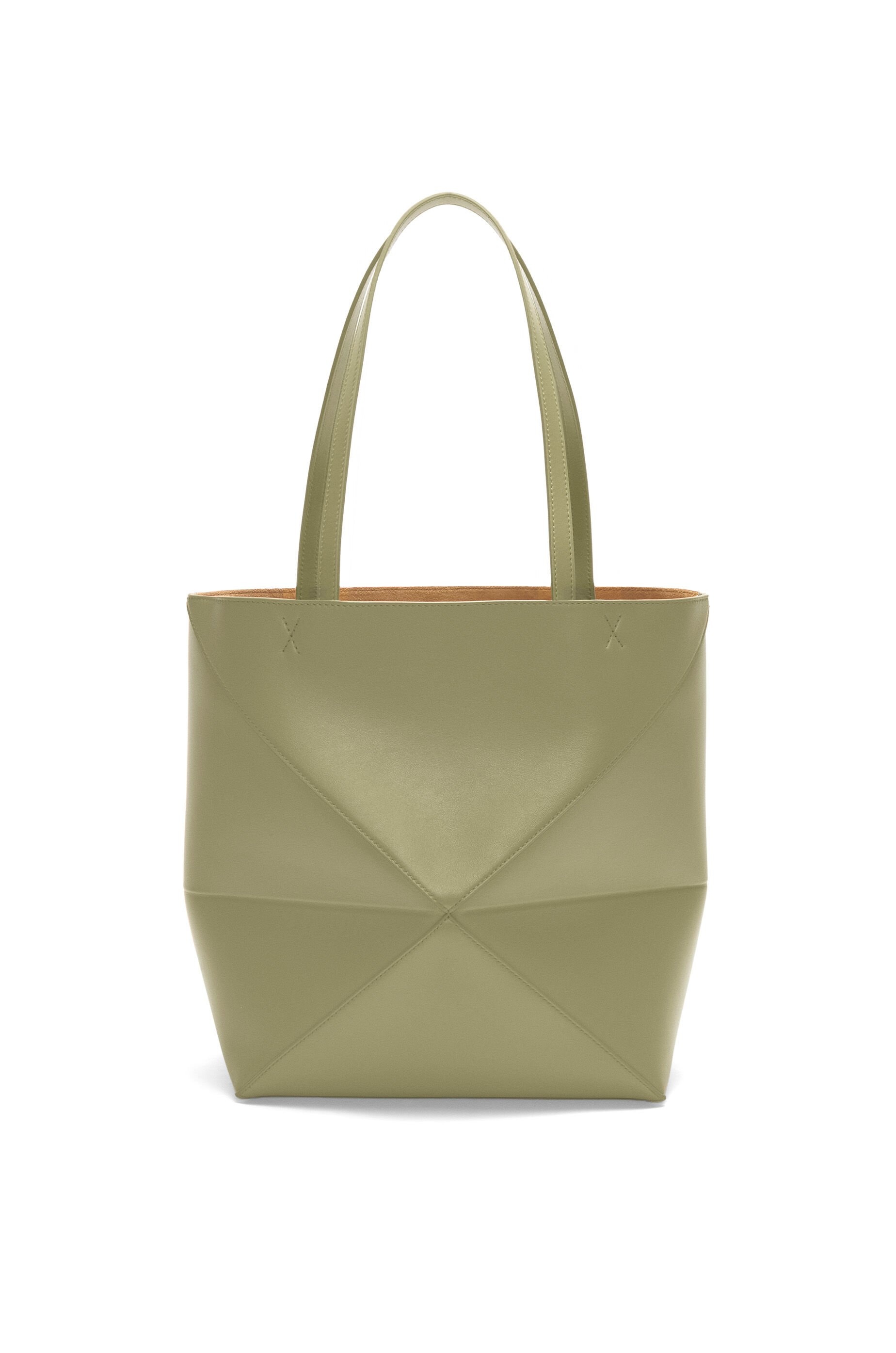 Medium Puzzle Fold tote in shiny calfskin - 7