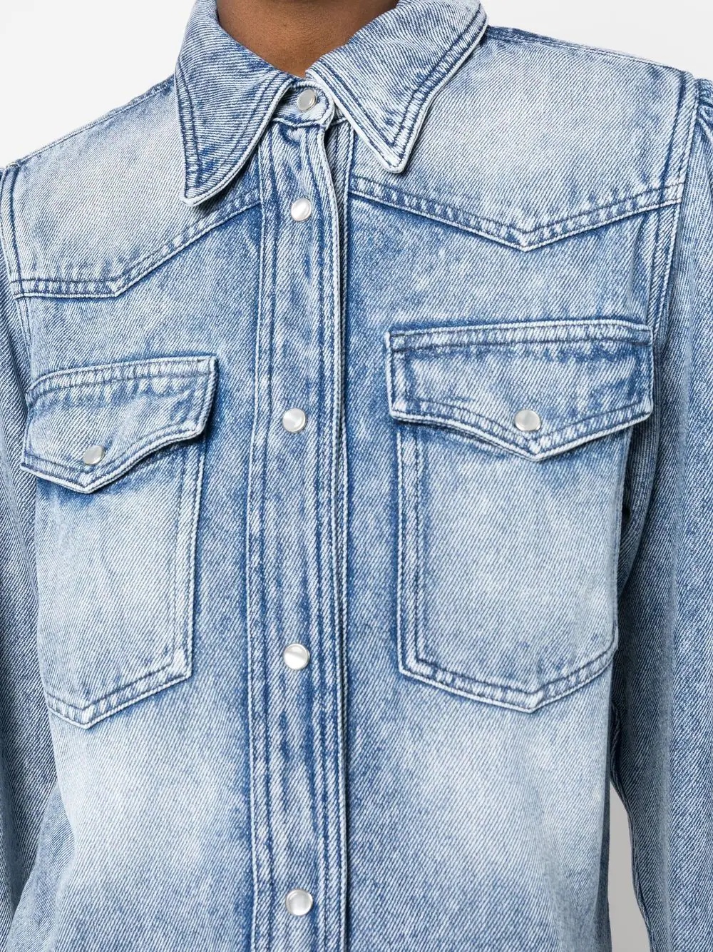 cotton-lyocell denim jacket - 5