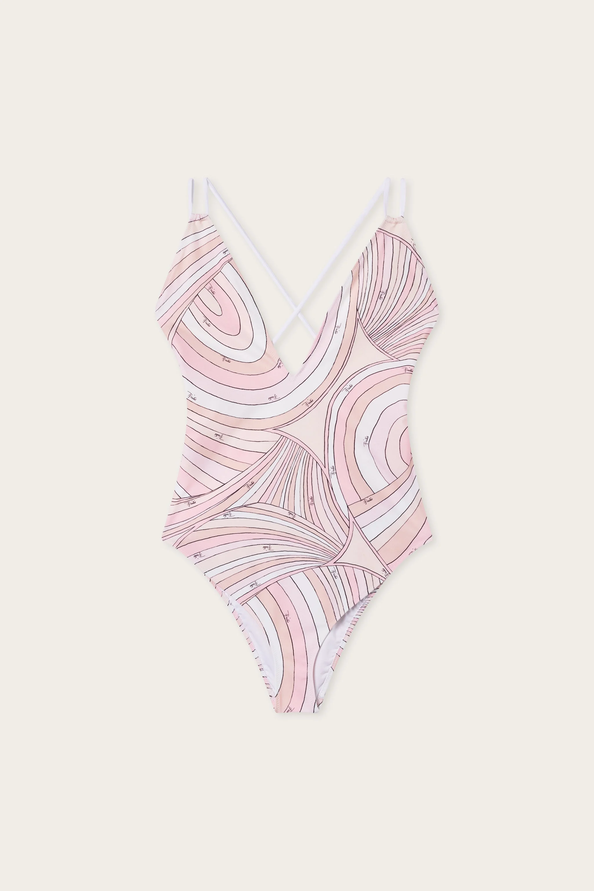 IRIDE PRINT ONE-PIECE SWIMSUIT - 1