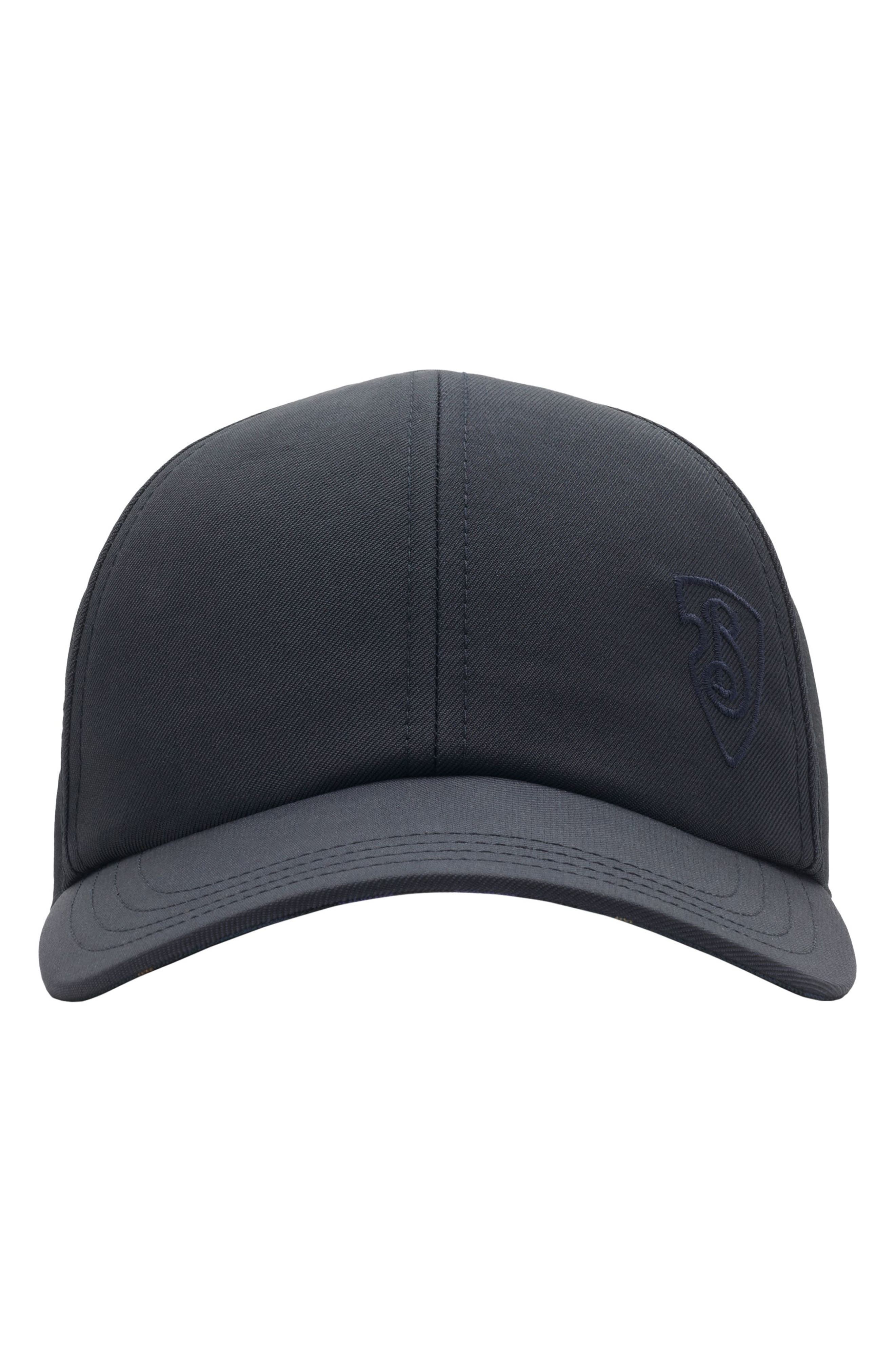 burberry Shield Embroidered Adjustable Baseball Cap in Midnight at Nordstrom - 1