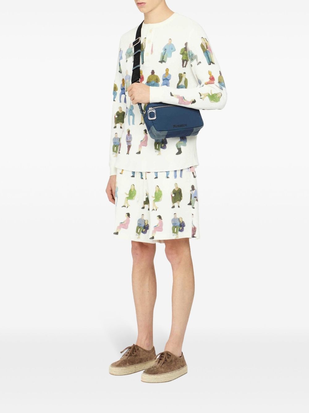 waffle-texture shorts - 2