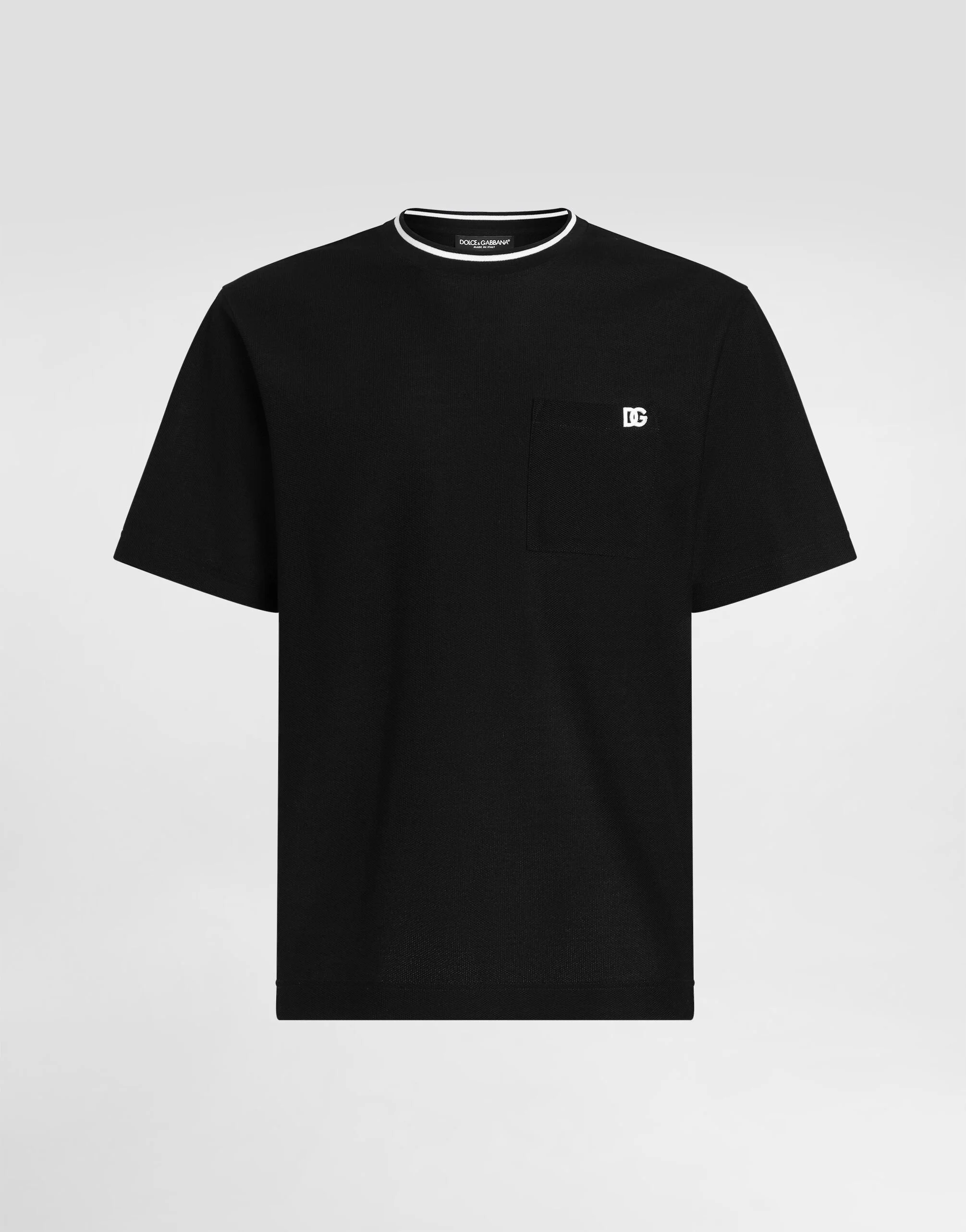 Cotton piqué t-shirt - 1