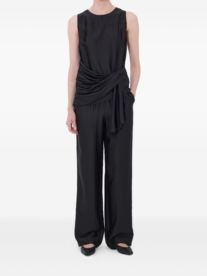 Loulou de Saison Fonda striped draped top outlook