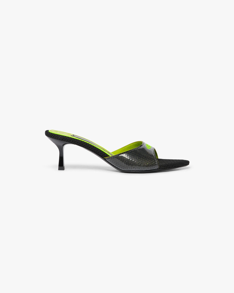 Black Heeled Mule Sandals | Casablanca Paris 1