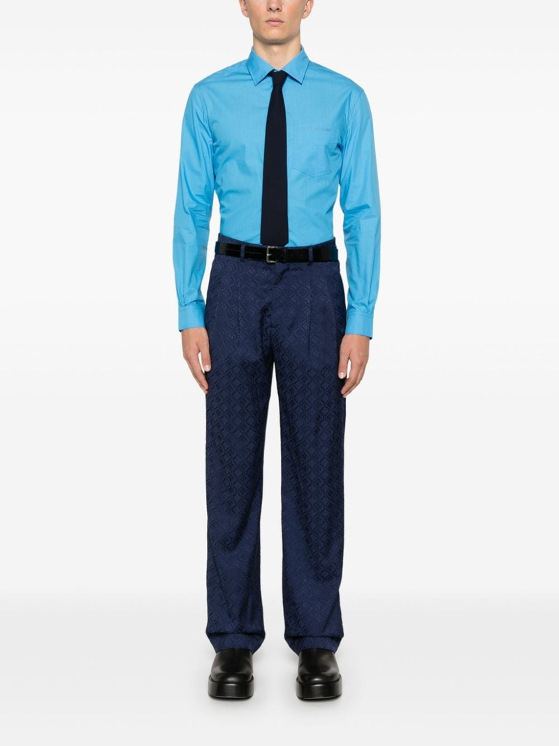 Marine Serre Moon Diamond-jacquard trousers outlook