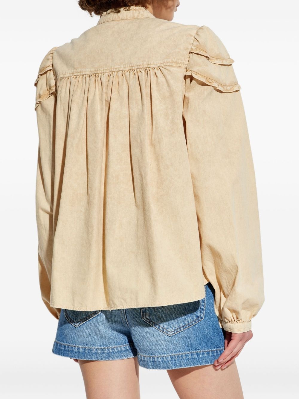 ruffled cotton shirt - 4