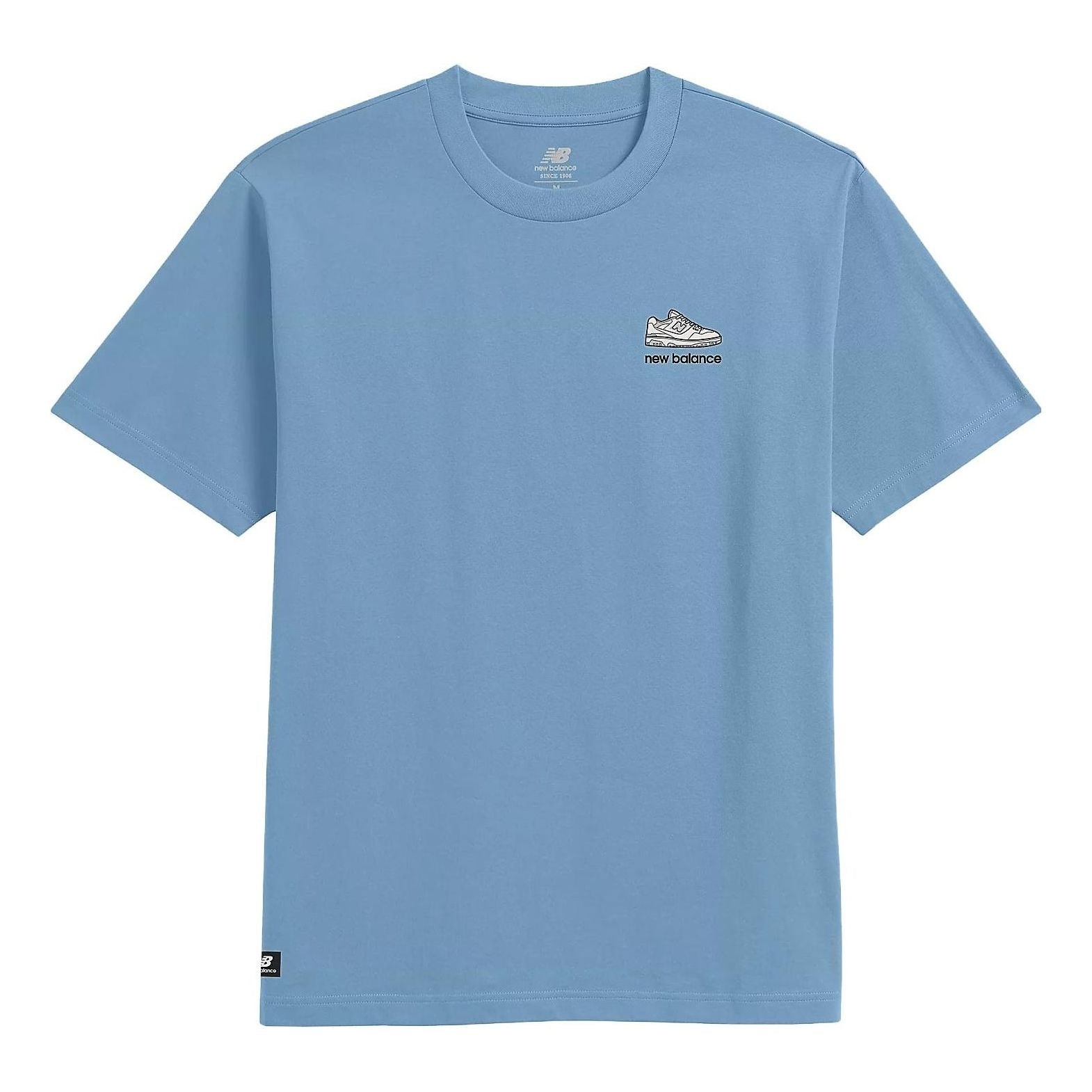 New Balance 550 Graphic Short Sleeve T-shirt 'Light Blue' MT31576-BLZ - 1