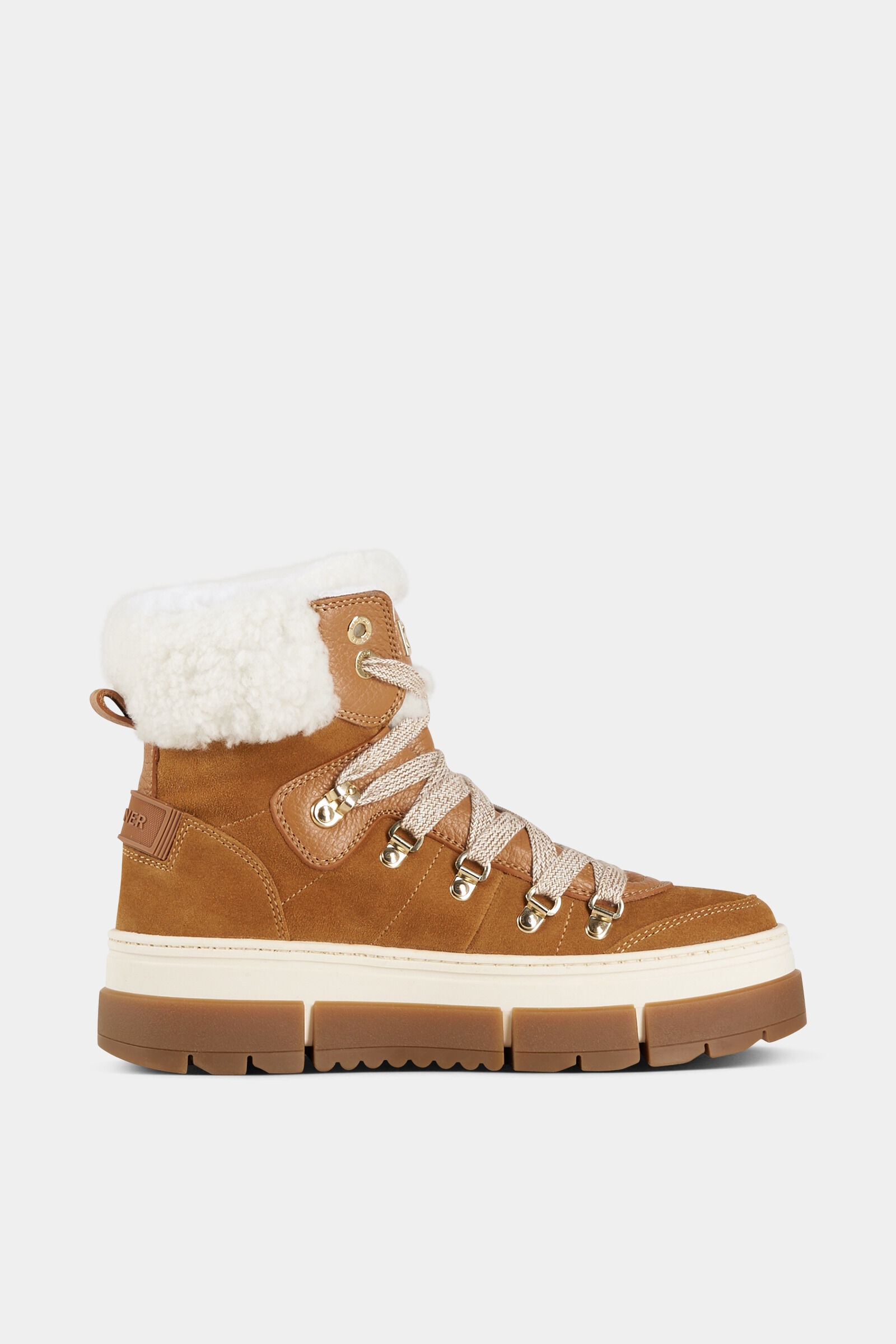 Vaduz Lace-up boots with spikes in Cognac - 2