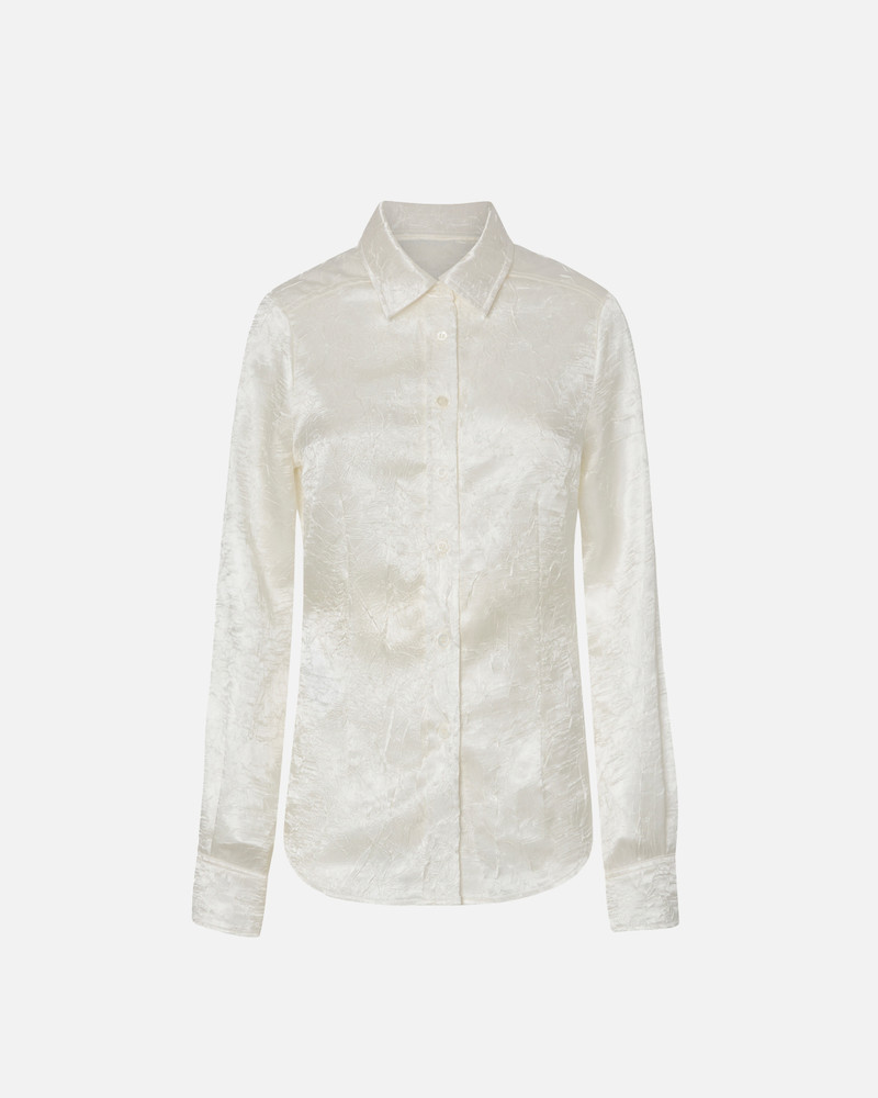 CRINKLED SATIN SHIRT 1