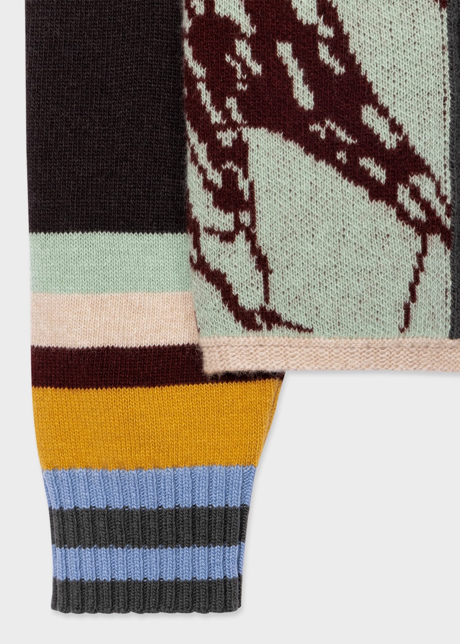 Lambswool 'Assembled Stripe' Cardigan - 2