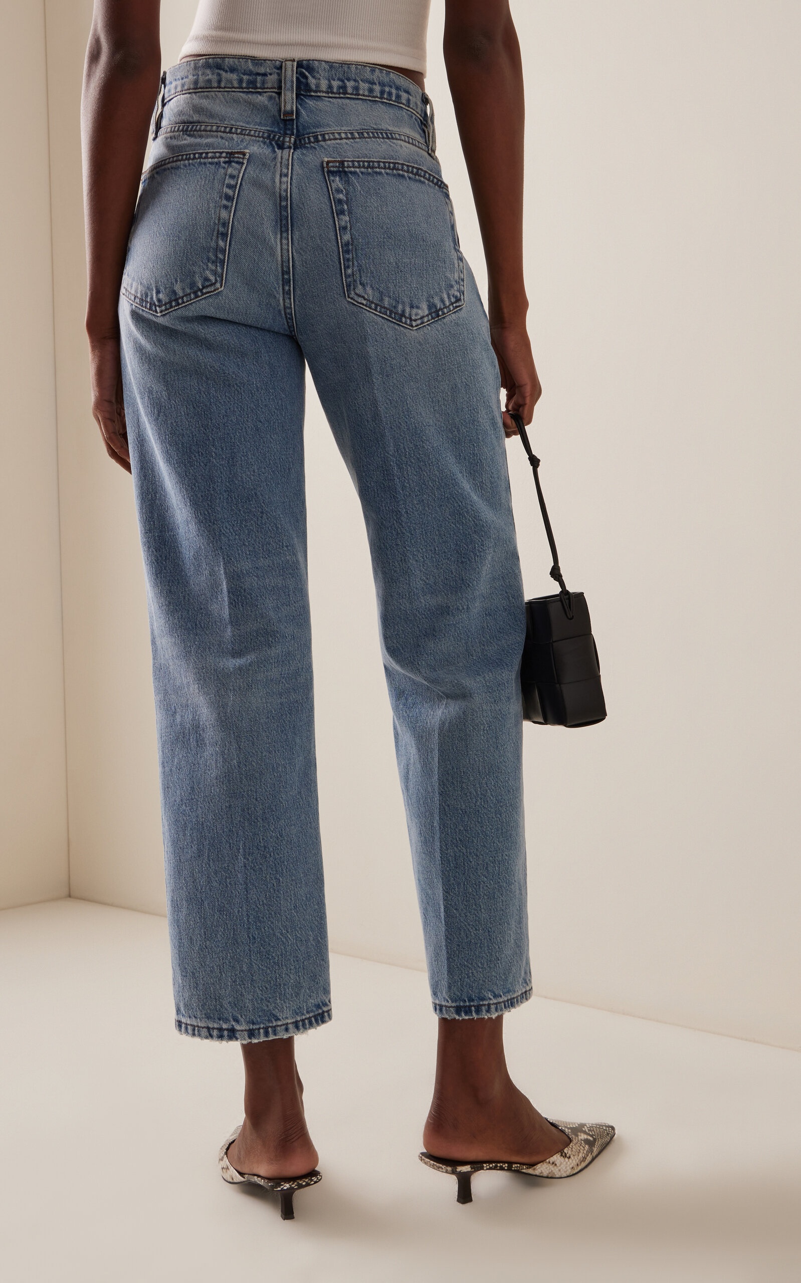 The Slouchy Rigid Low-Rise Straight-Leg Jeans blue - 4