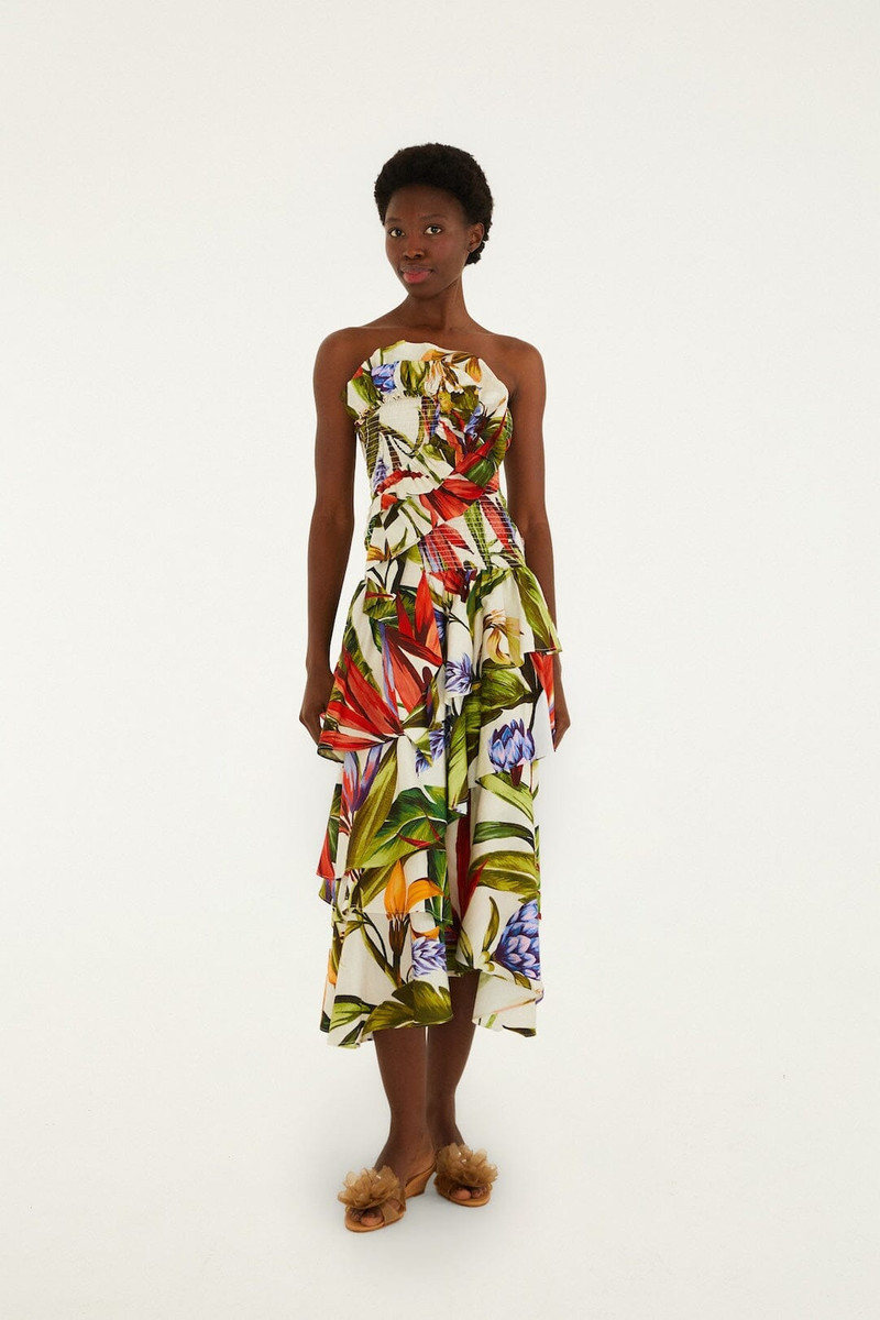 FARM RIO Orange Jelly Flower Wedge Sandal outlook