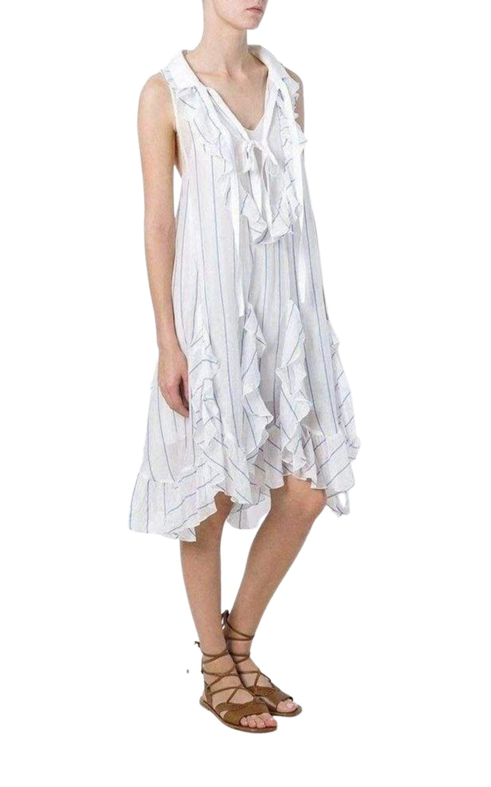 Ruffled Silk Blend Loose Dress - 3