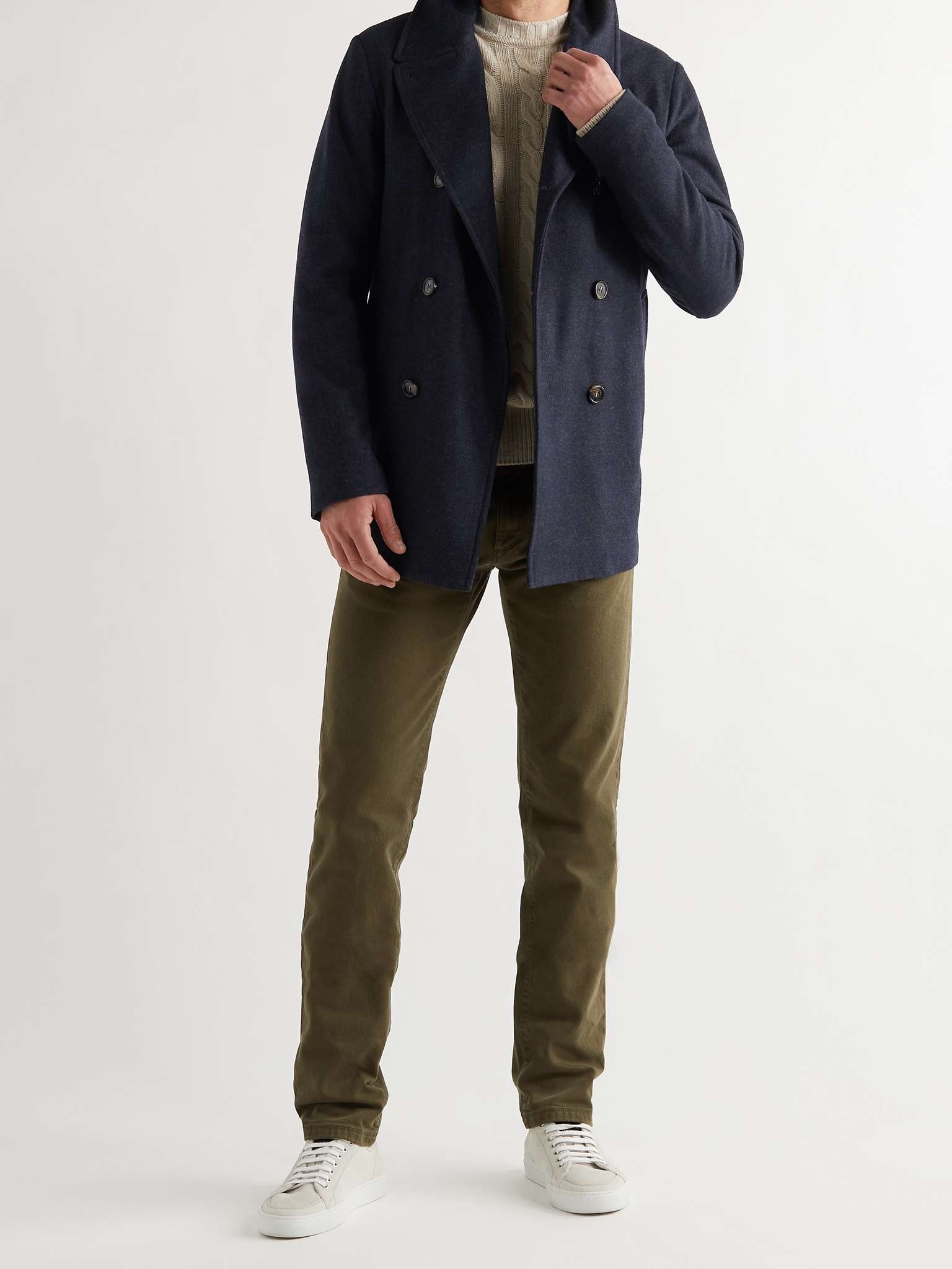 Caldwell Virgin Wool and Cashmere-Blend Peacoat - 2