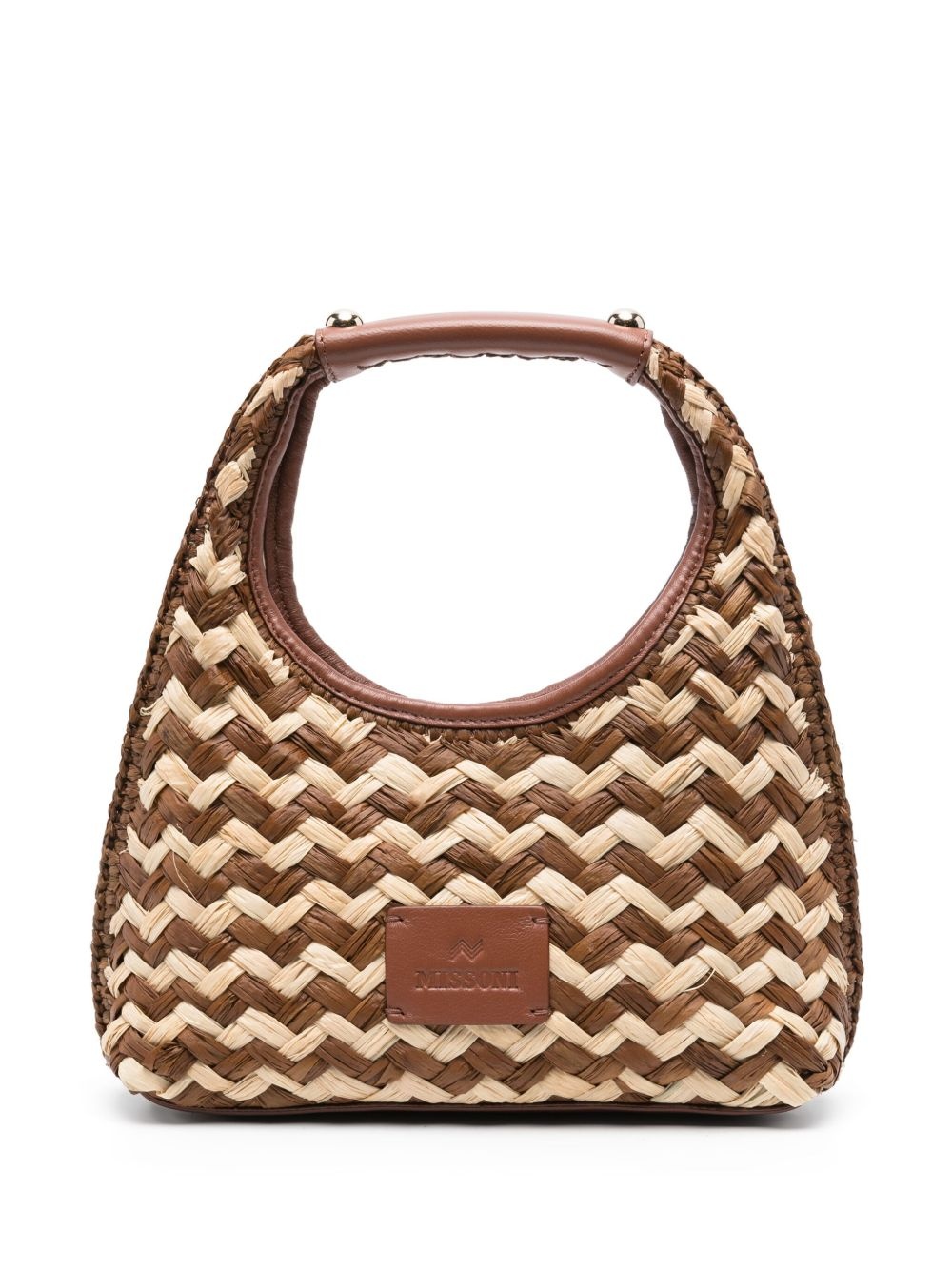 small Zigzag-pattern tote bag - 1