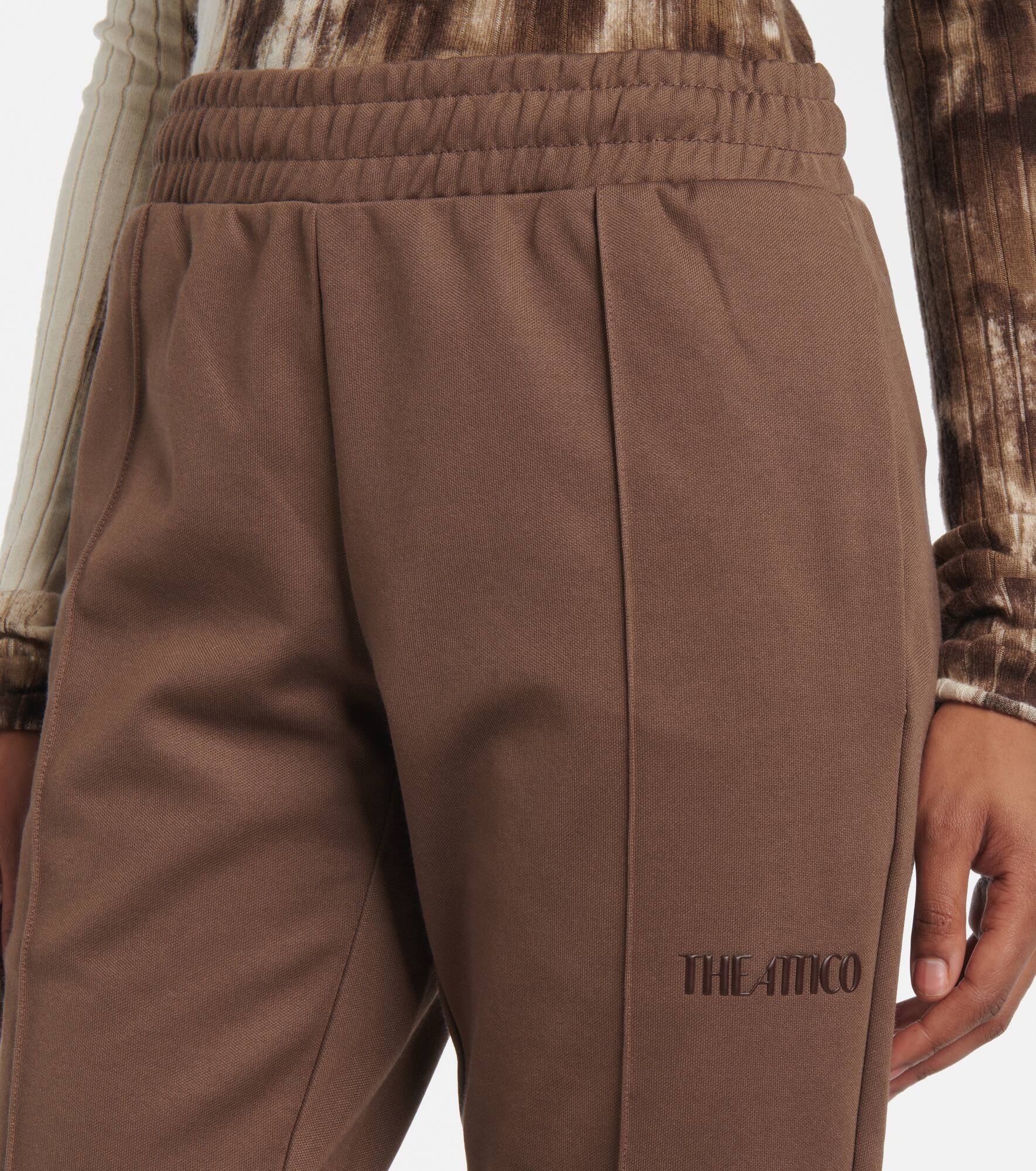 Logo cotton-blend jersey sweatpants - 4