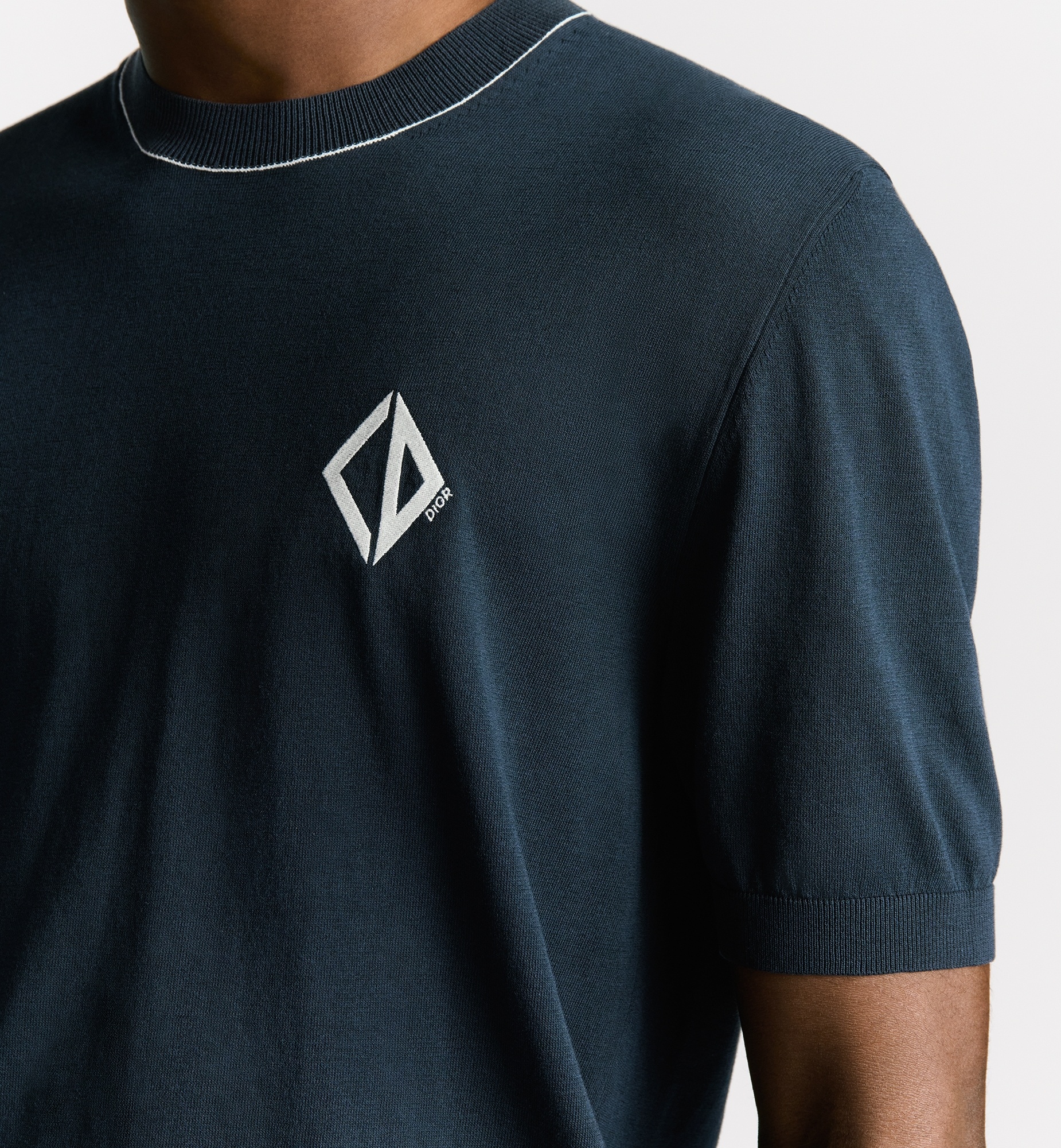 CD Diamond Short-Sleeved Sweater - 5