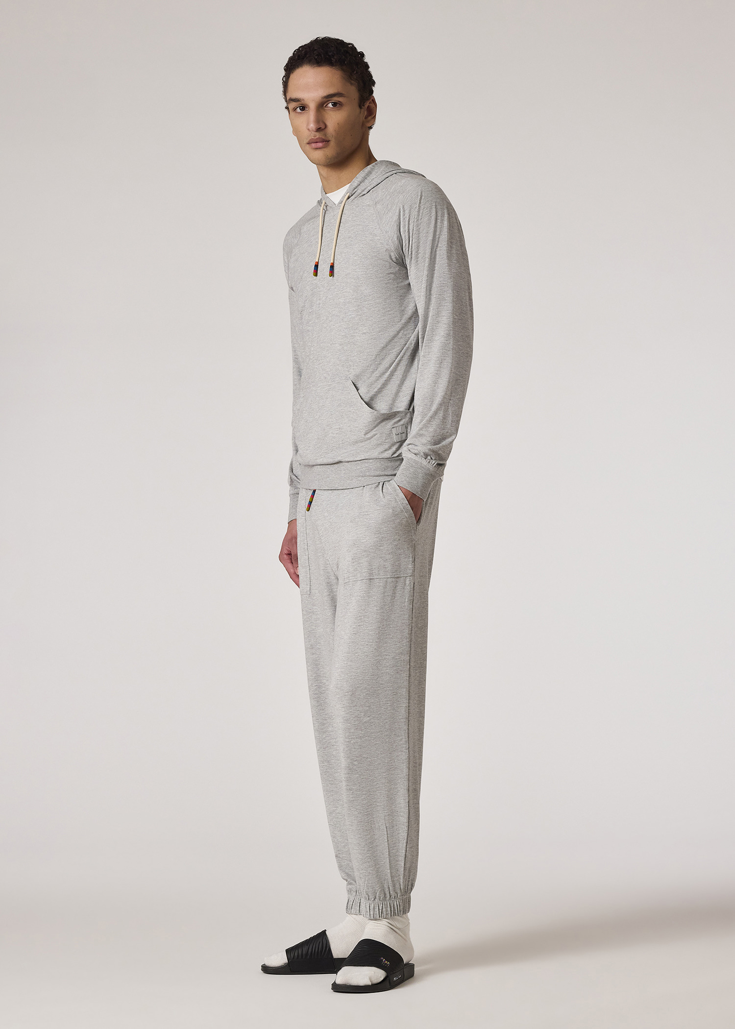 Grey Modal-Blend Lounge Hoodie - 4