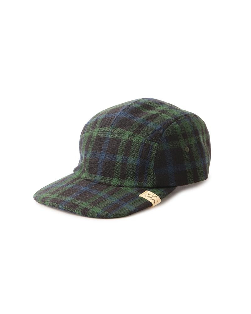 CAMP CAP BUFFALO CHECK GREEN - 1