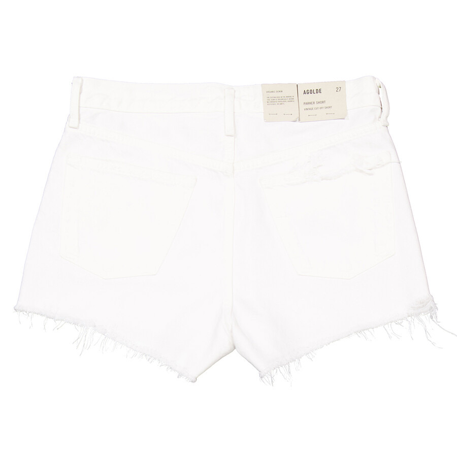 Agolde Ladies Parker Dough Cut Off Denim Shorts - 6