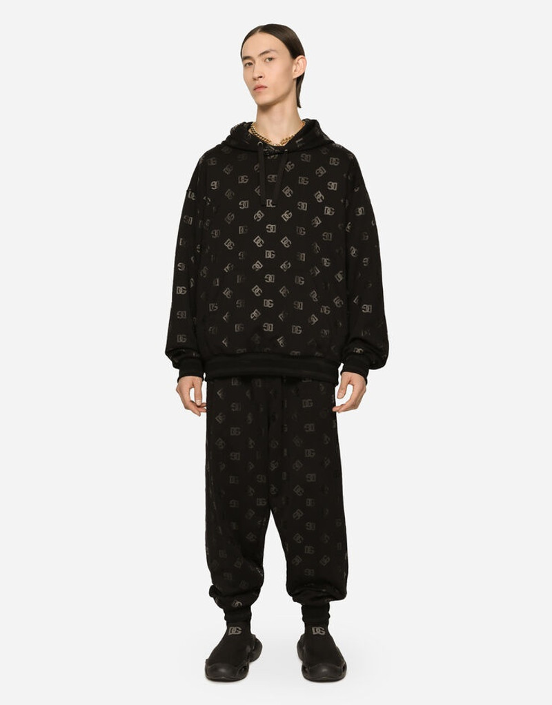 Jersey hoodie with DG print 3