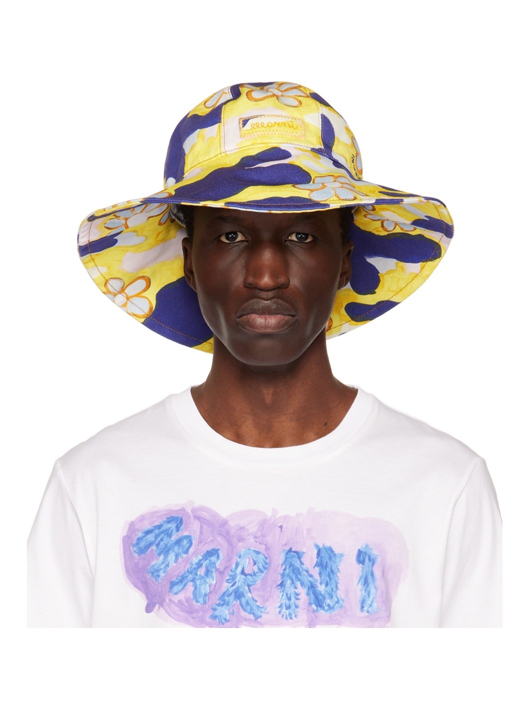 Yellow Cloudyflower Bucket Hat - 1