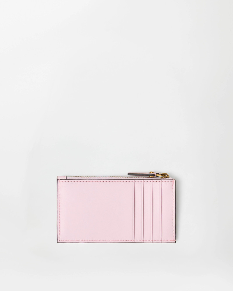 VERSACE Emblème Leather Zip Card Holder outlook