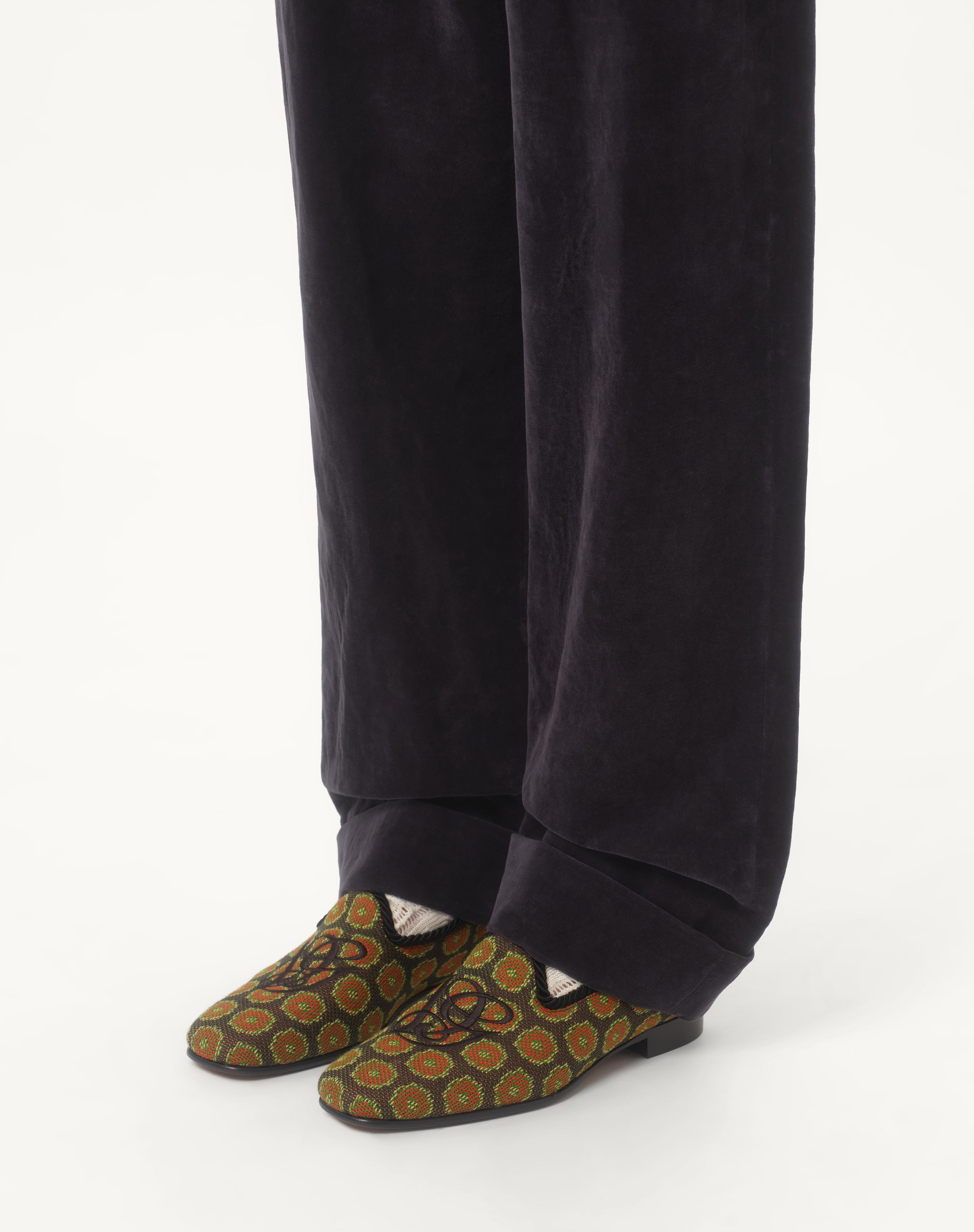 LES ALCÔVETTES LOAFER IN JACQUARD FABRIC - 2