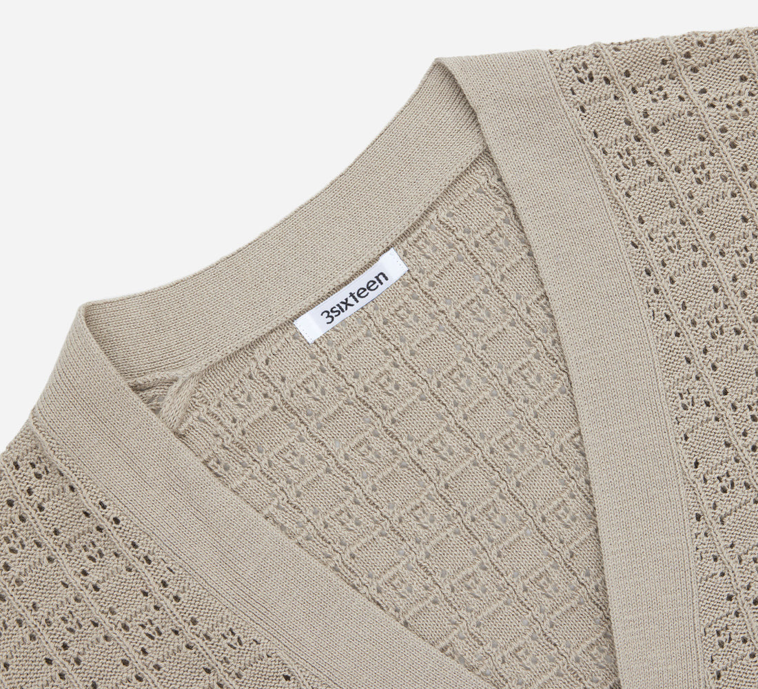 Classic Cardigan - Stone Domino - 4