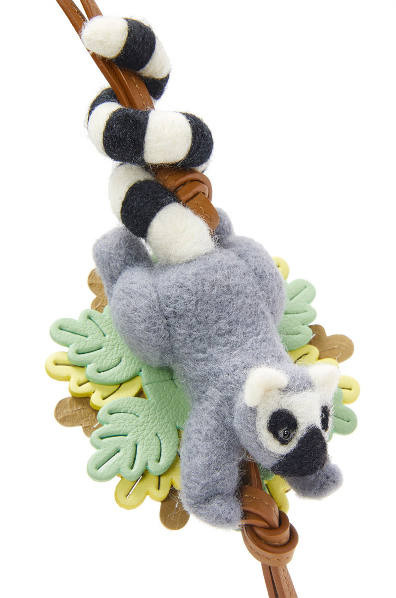 Loewe Lemur charm in felt and calfskin outlook